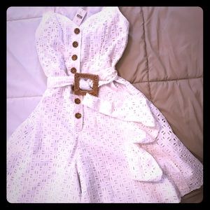 Belted Anthropologie Romper Size S